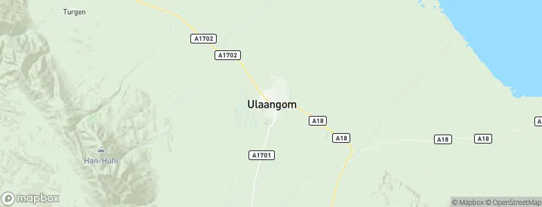 Ulaangom, Mongolia Map