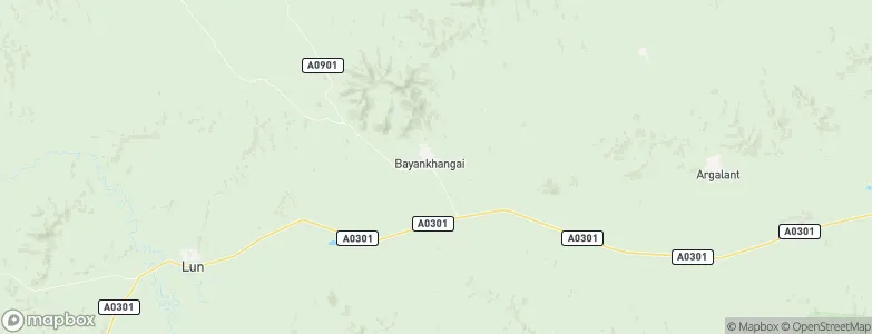 Ulaanhad, Mongolia Map