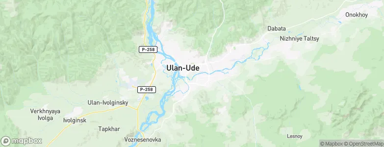 Ulan-Ude, Russia Map