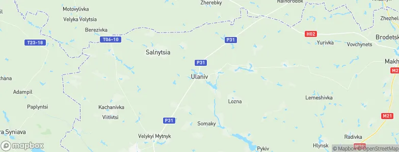 Ulaniv, Ukraine Map
