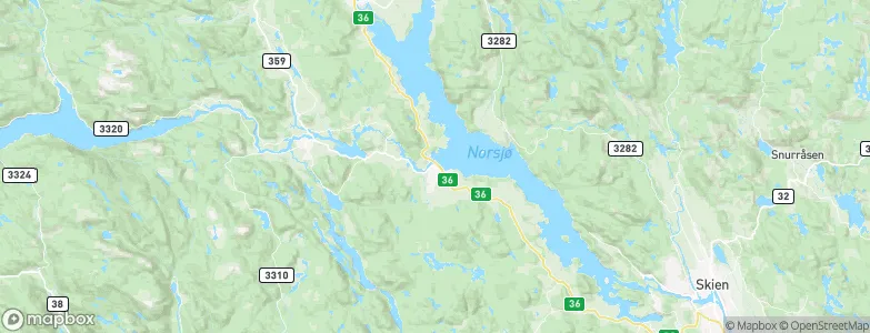 Ulefoss, Norway Map