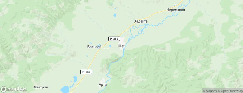 Ulety, Russia Map