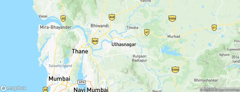 Ulhasnagar, India Map