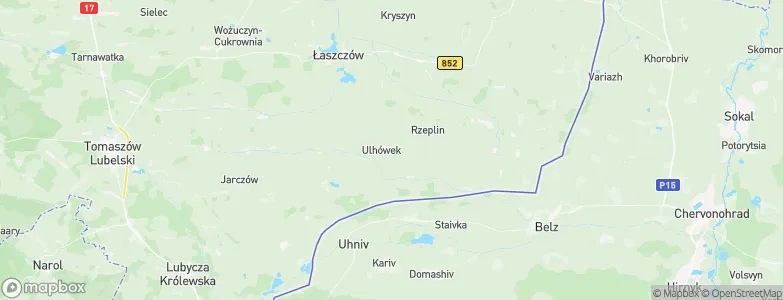 Ulhówek, Poland Map