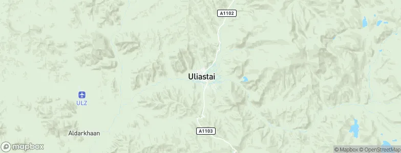 Uliastai, Mongolia Map