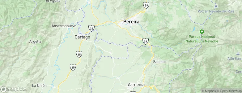 Ulloa, Colombia Map