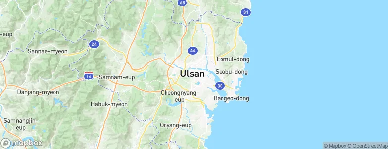 Ulsan, South Korea Map