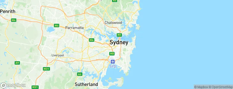 Ultimo, Australia Map