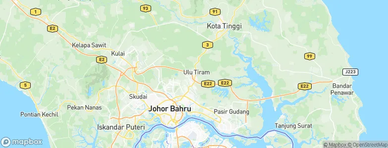 Ulu Tiram, Malaysia Map