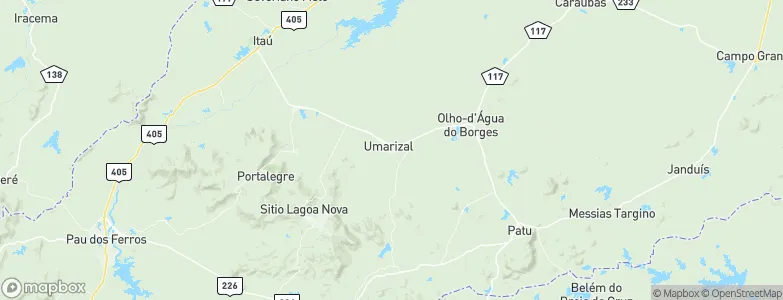 Umarizal, Brazil Map