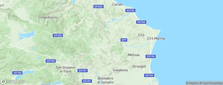 Umbriatico, Italy Map