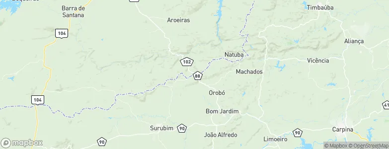 Umbuzeiro, Brazil Map