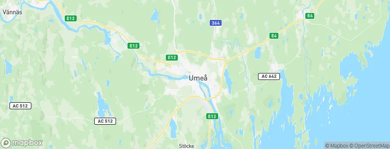 Umeå Kommun, Sweden Map