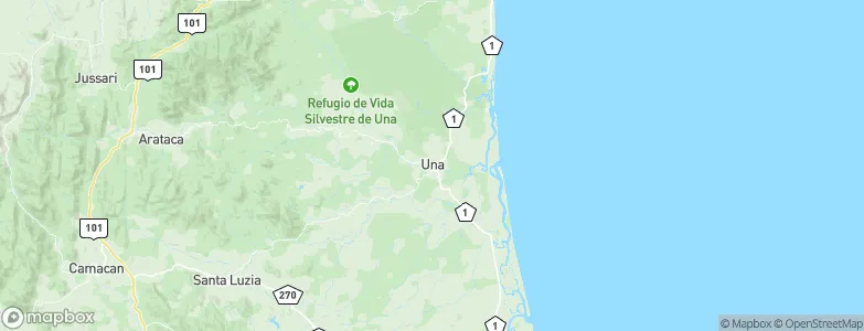 Una, Brazil Map