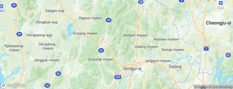 Unam-ni, South Korea Map
