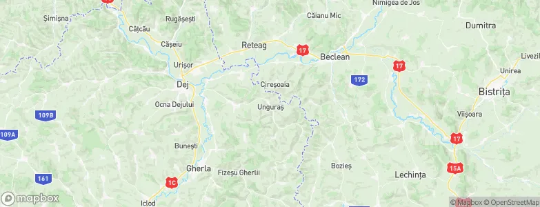 Unguraş, Romania Map