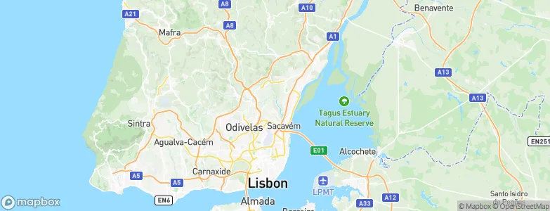 Unhos, Portugal Map