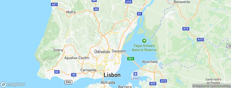 Unhos, Portugal Map