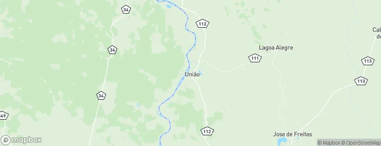 União, Brazil Map