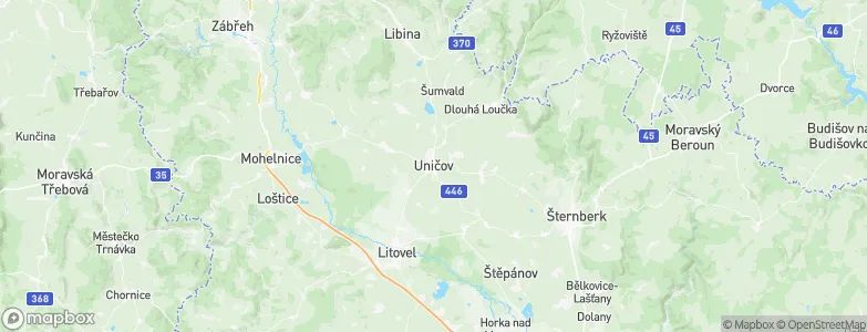 Uničov, Czechia Map