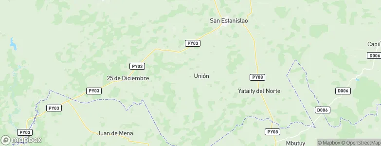 Unión, Paraguay Map