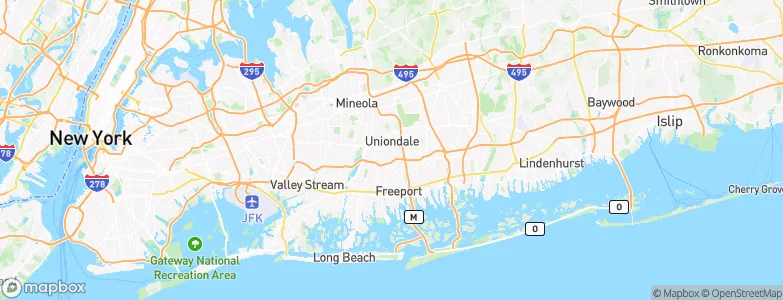 Uniondale, United States Map