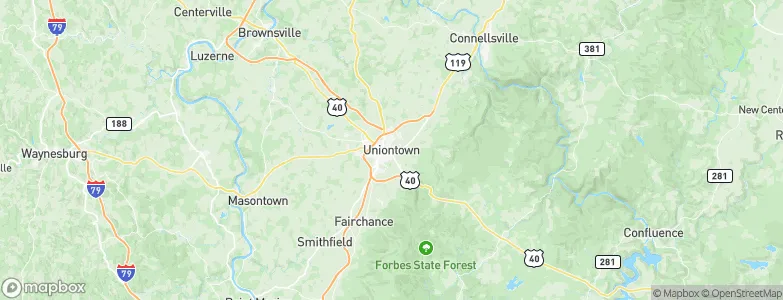 Uniontown, United States Map