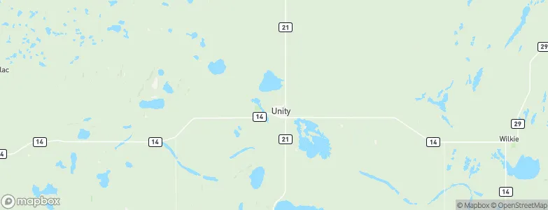 Unity, Canada Map