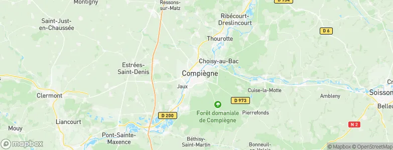 University of Technology of Compiègne, France Map