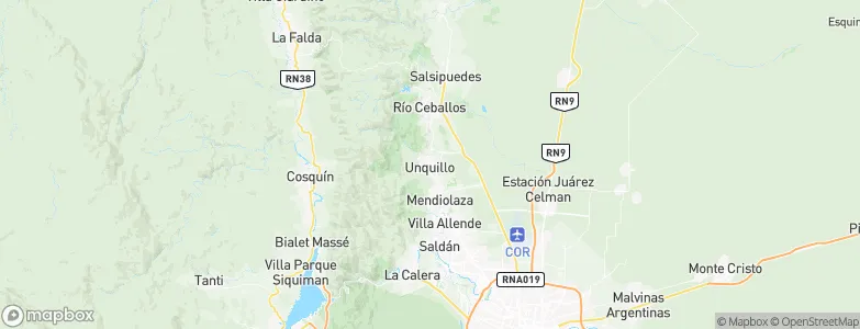 Unquillo, Argentina Map