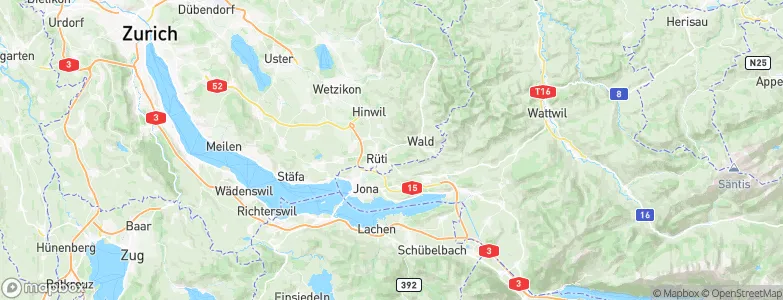 Unter-Fägswil, Switzerland Map