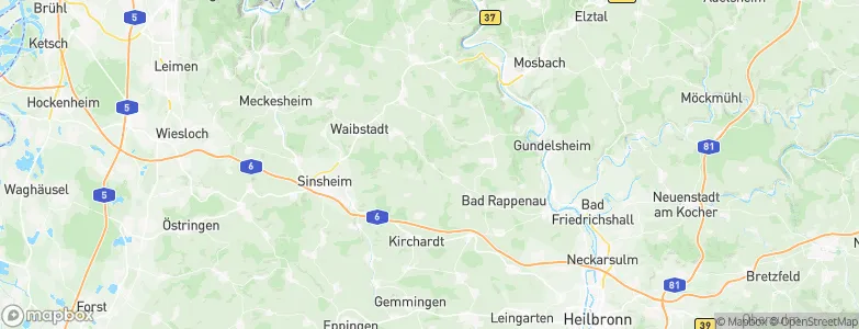 Untergimpern, Germany Map