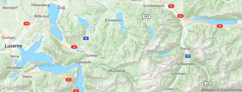 Unteriberg, Switzerland Map
