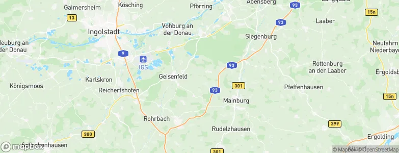 Unterpindhart, Germany Map