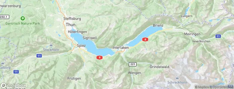 Unterseen, Switzerland Map