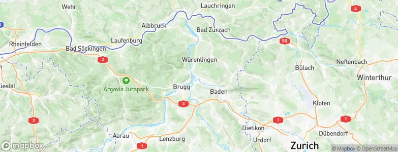 Untersiggenthal, Switzerland Map