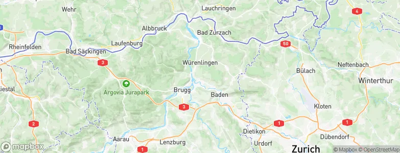 Untersiggenthal, Switzerland Map