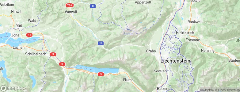 Unterwasser, Switzerland Map