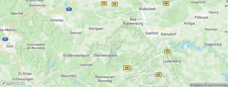 Unterweißbach, Germany Map