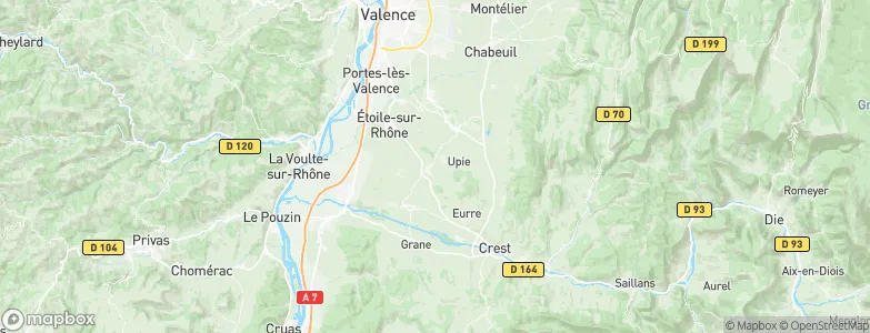 Upie, France Map
