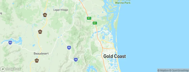 Upper Coomera, Australia Map