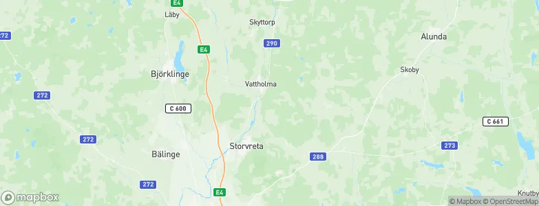 Uppsala County, Sweden Map
