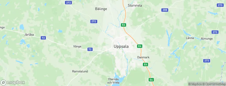 Uppsala Municipality, Sweden Map