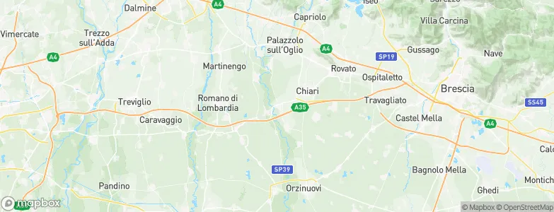 Urago d'Oglio, Italy Map