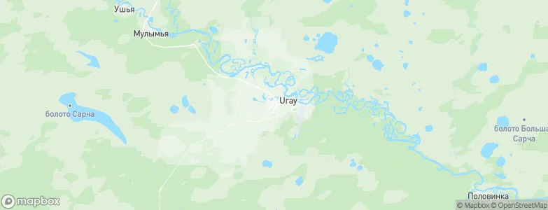 Uray, Russia Map