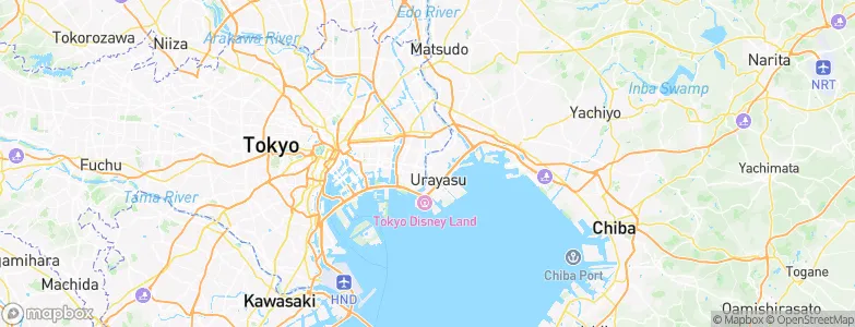 Urayasu, Japan Map