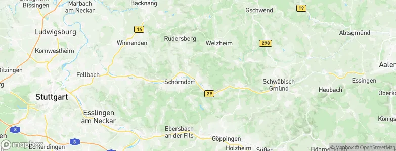 Urbach, Germany Map
