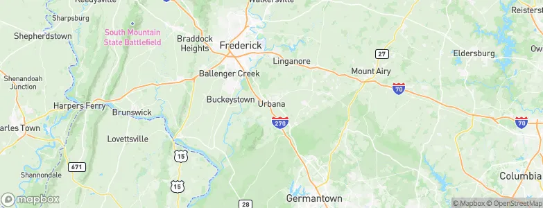Urbana, United States Map