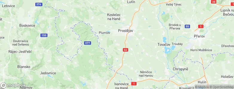 Určice, Czechia Map