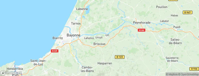 Urcuit, France Map